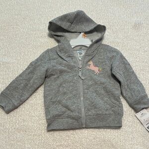 Carter's Gray and Pink Sweatshirt Hoodie